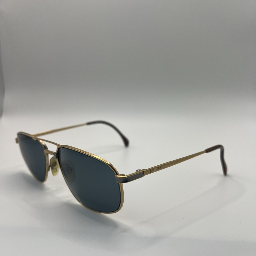 Vintage Jaguar 3455-009 Gold 61-16-145 Pure Titanium FMG B21 Aviator Sunglasses